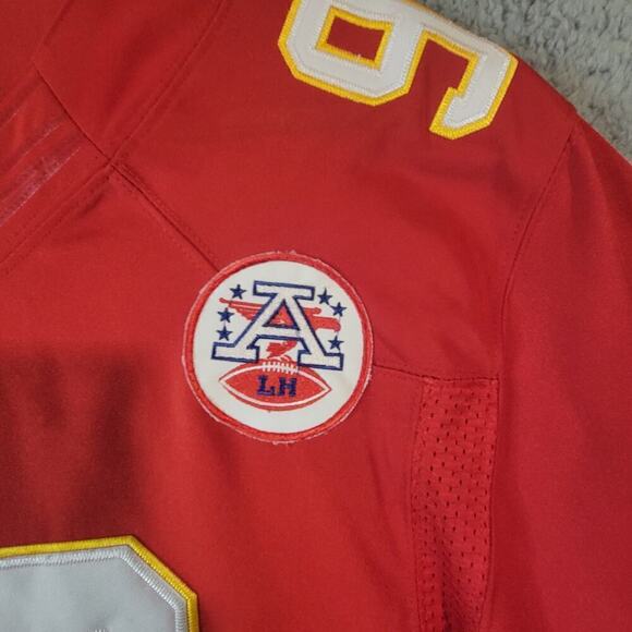 358‎ Nike Dontari Poe Kansas City Chiefs Mens Jersey Sz 48 (L) Red White - Picture 3 of 9